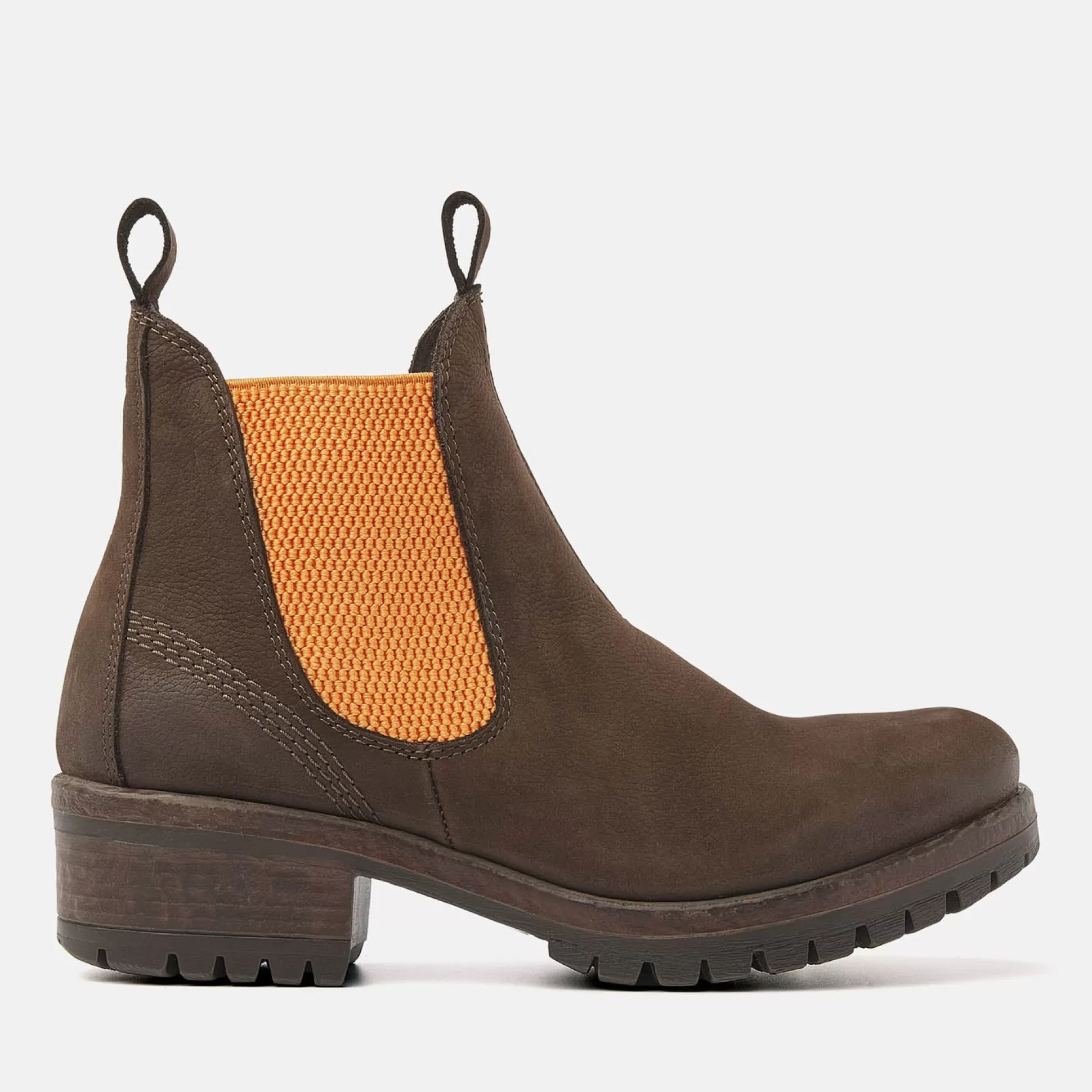 Frau Lazamani Chelsea-Boots Damen 68.002 Brown-Orange