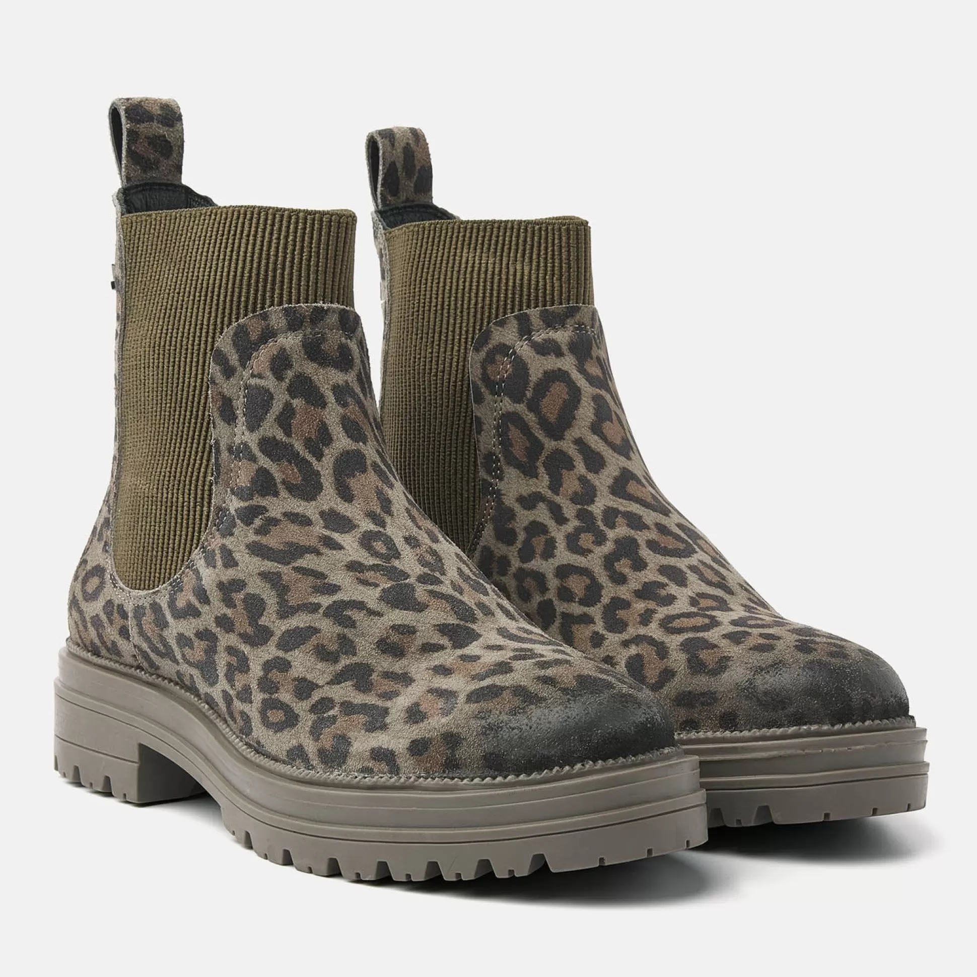 Frau Lazamani Chelsea-Boots Damen 85.611 Leopard