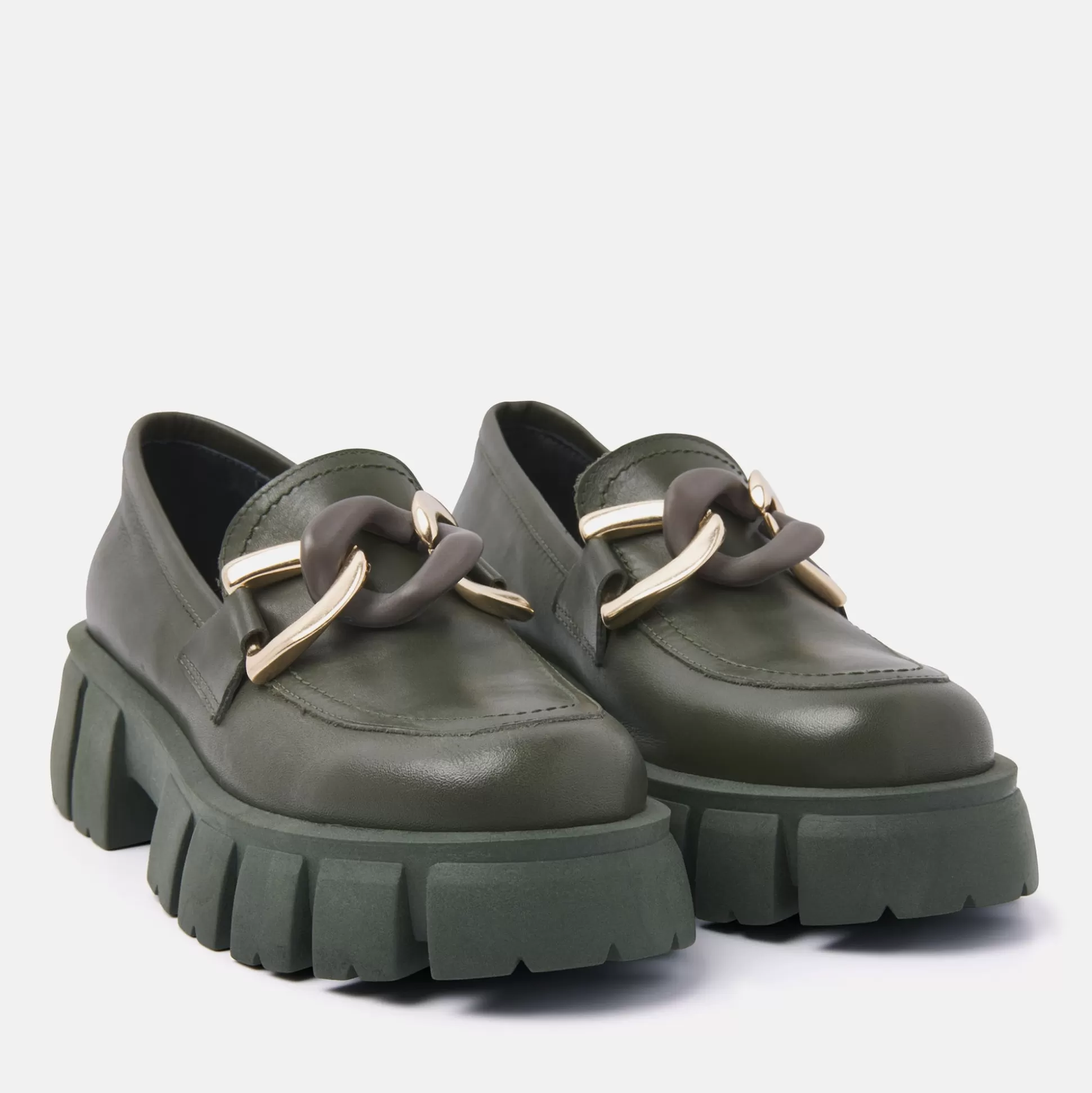 Frau Lazamani Damen Loafer 55.082 Verde