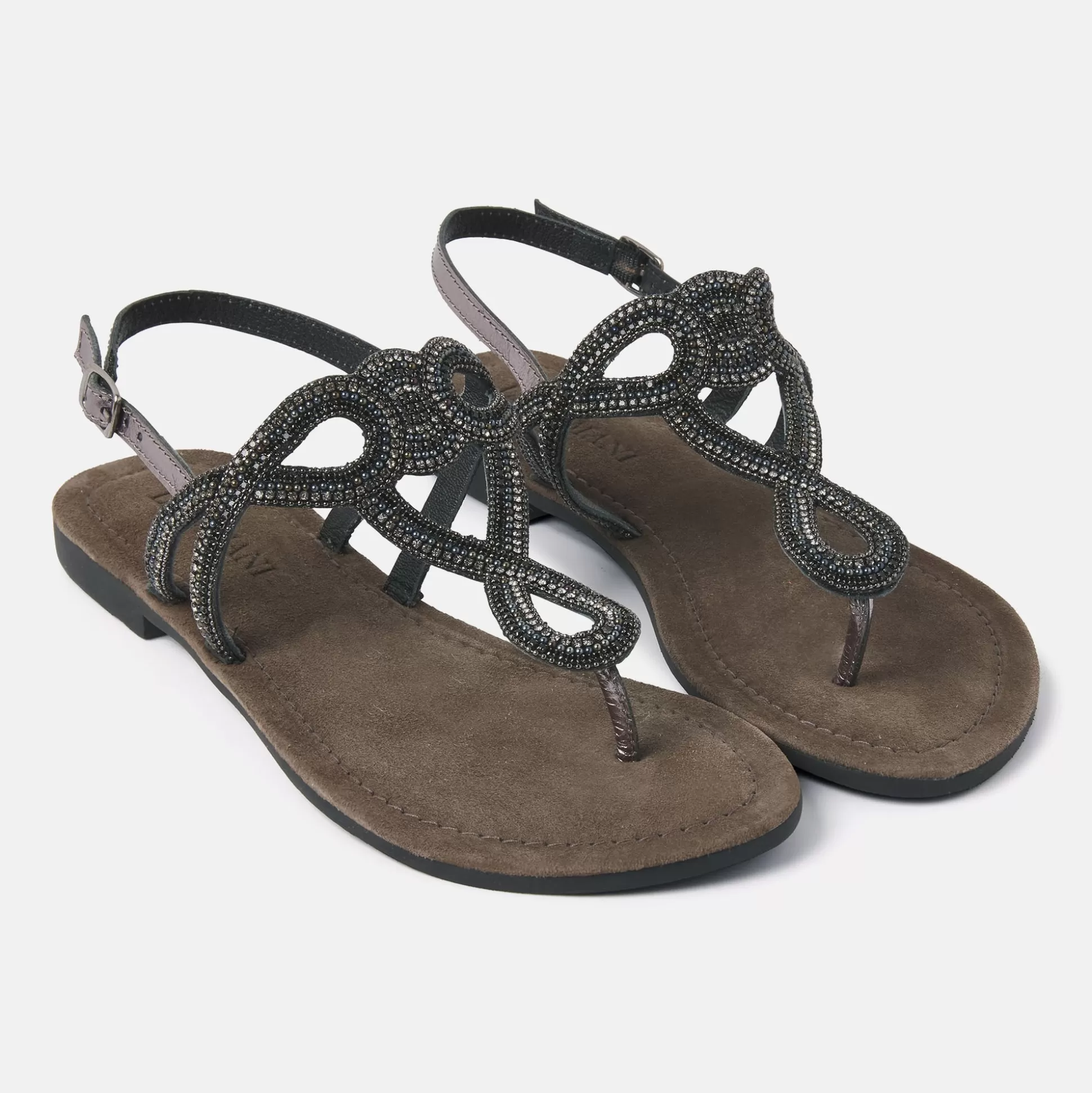 Frau Lazamani Damen Sandalen 33.510 Pewter