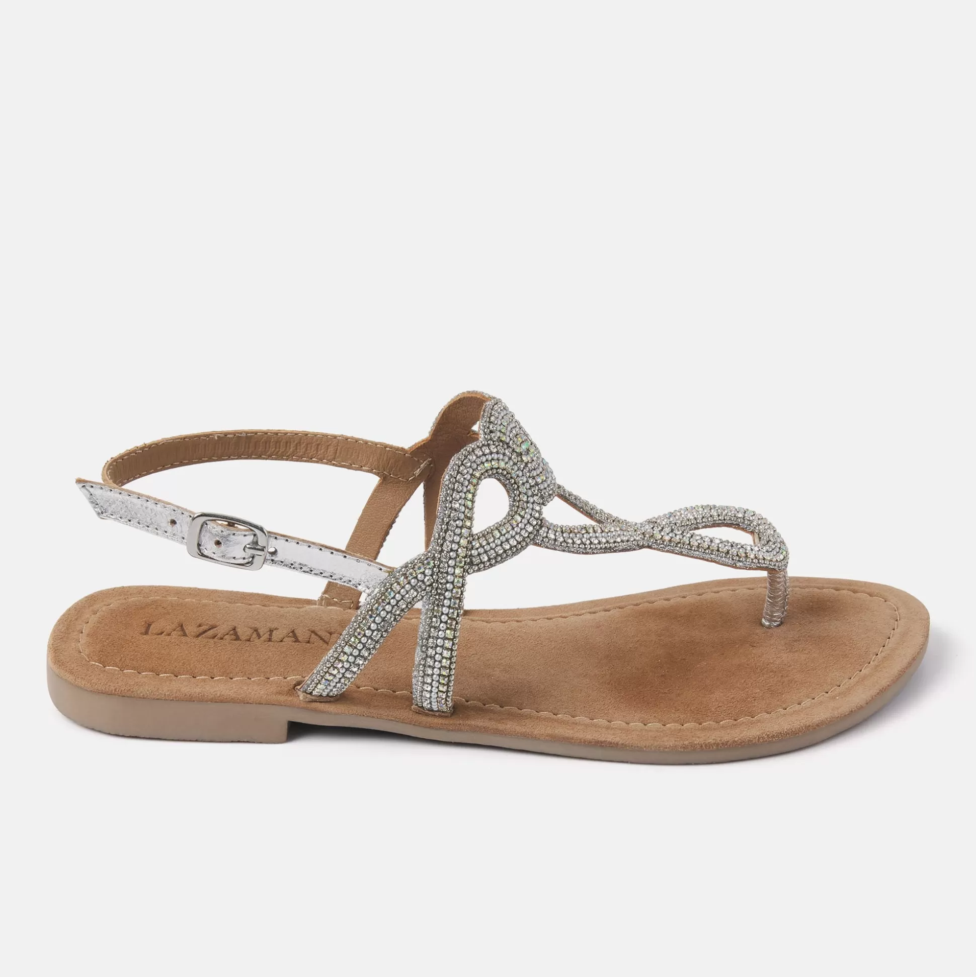 Frau Lazamani Damen Sandalen 33.510 Silver