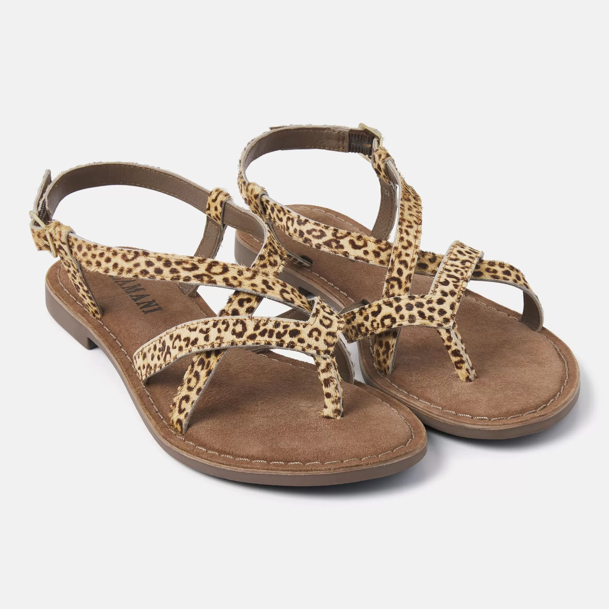 Frau Lazamani Damen Sandalen 75.311 Leopard