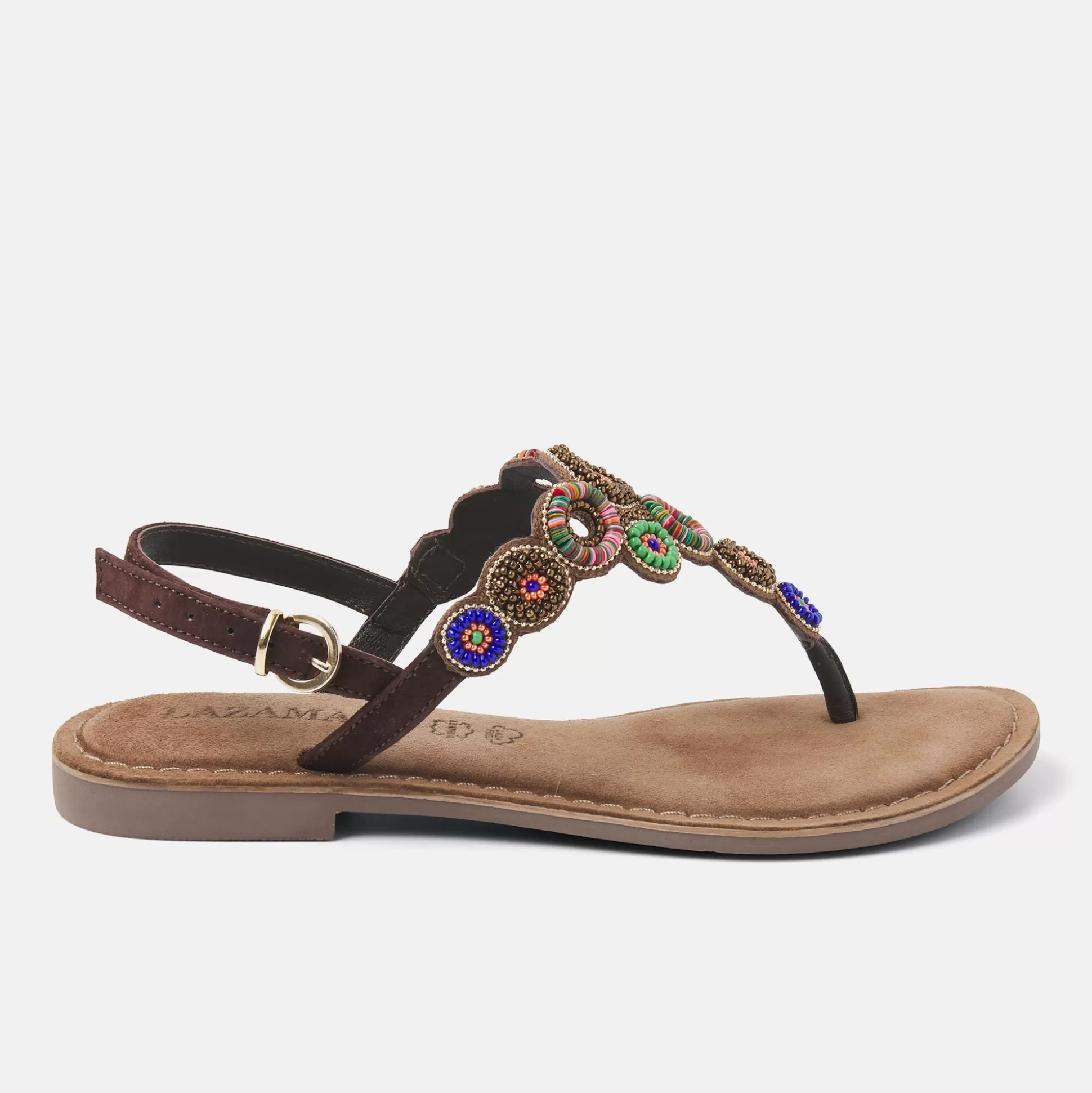 Frau Lazamani Damen Sandalen 75.314 Brown-Multi