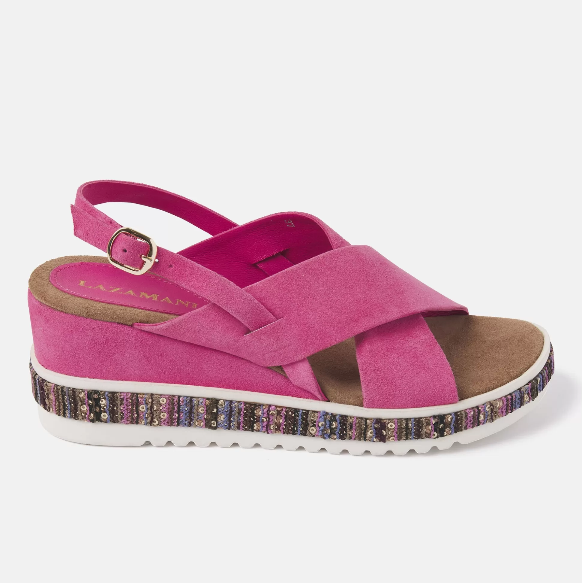 Frau Lazamani Damen Sandalen 75.370 Fuxia