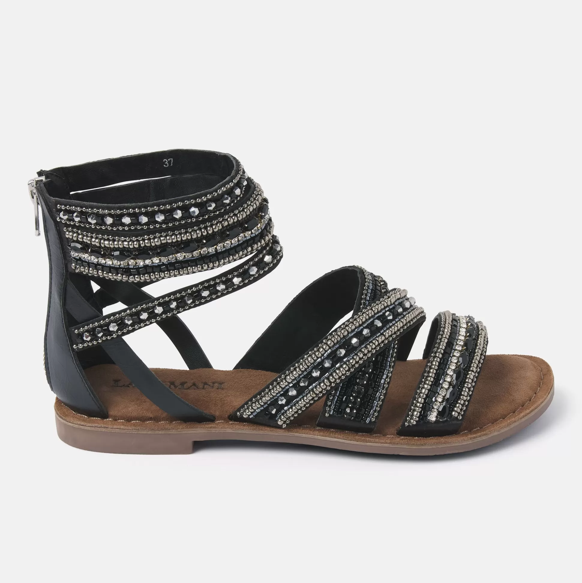 Frau Lazamani Damen Sandalen 75.393 Black