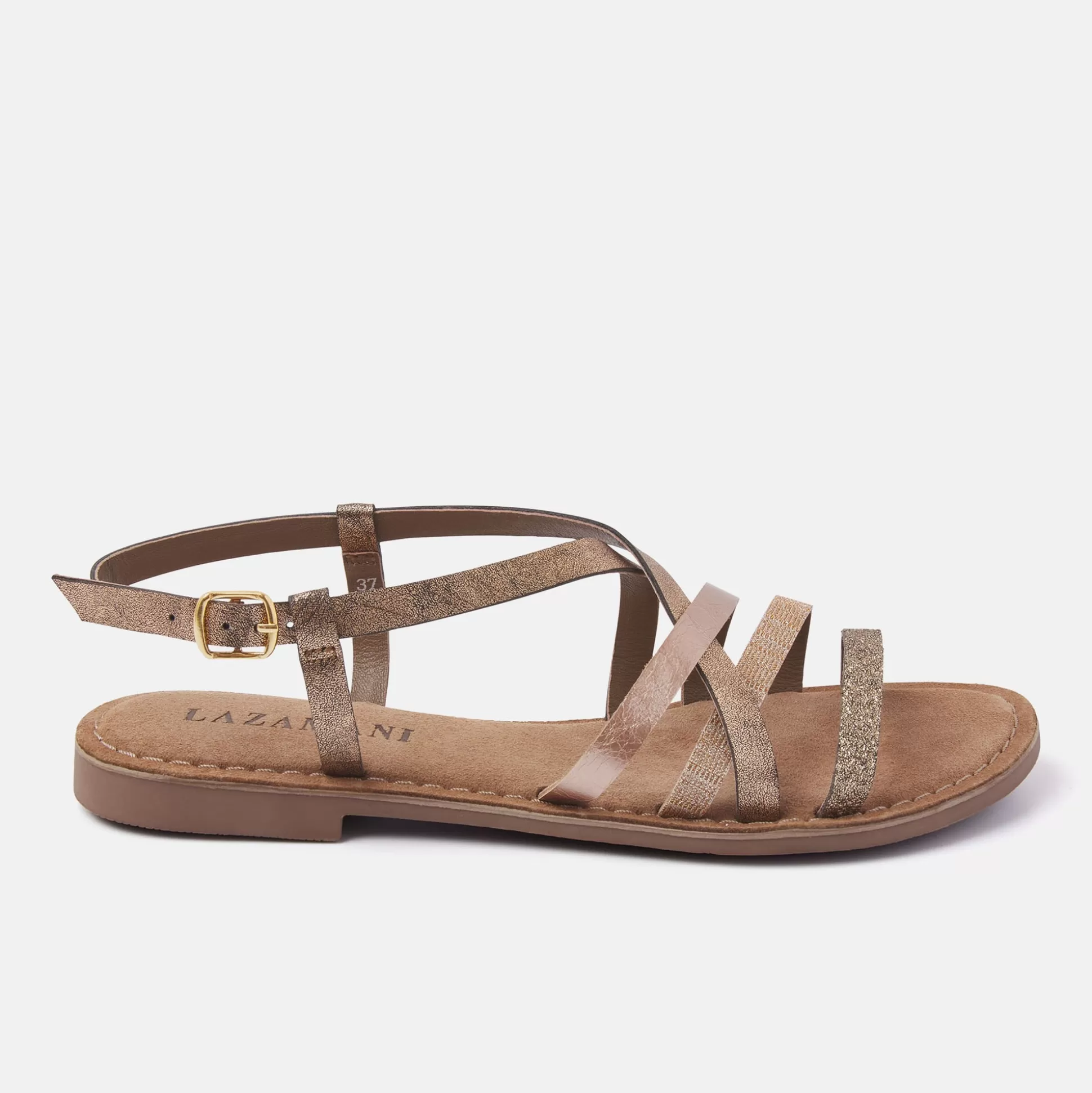 Frau Lazamani Damen Sandalen 75.529 Copper