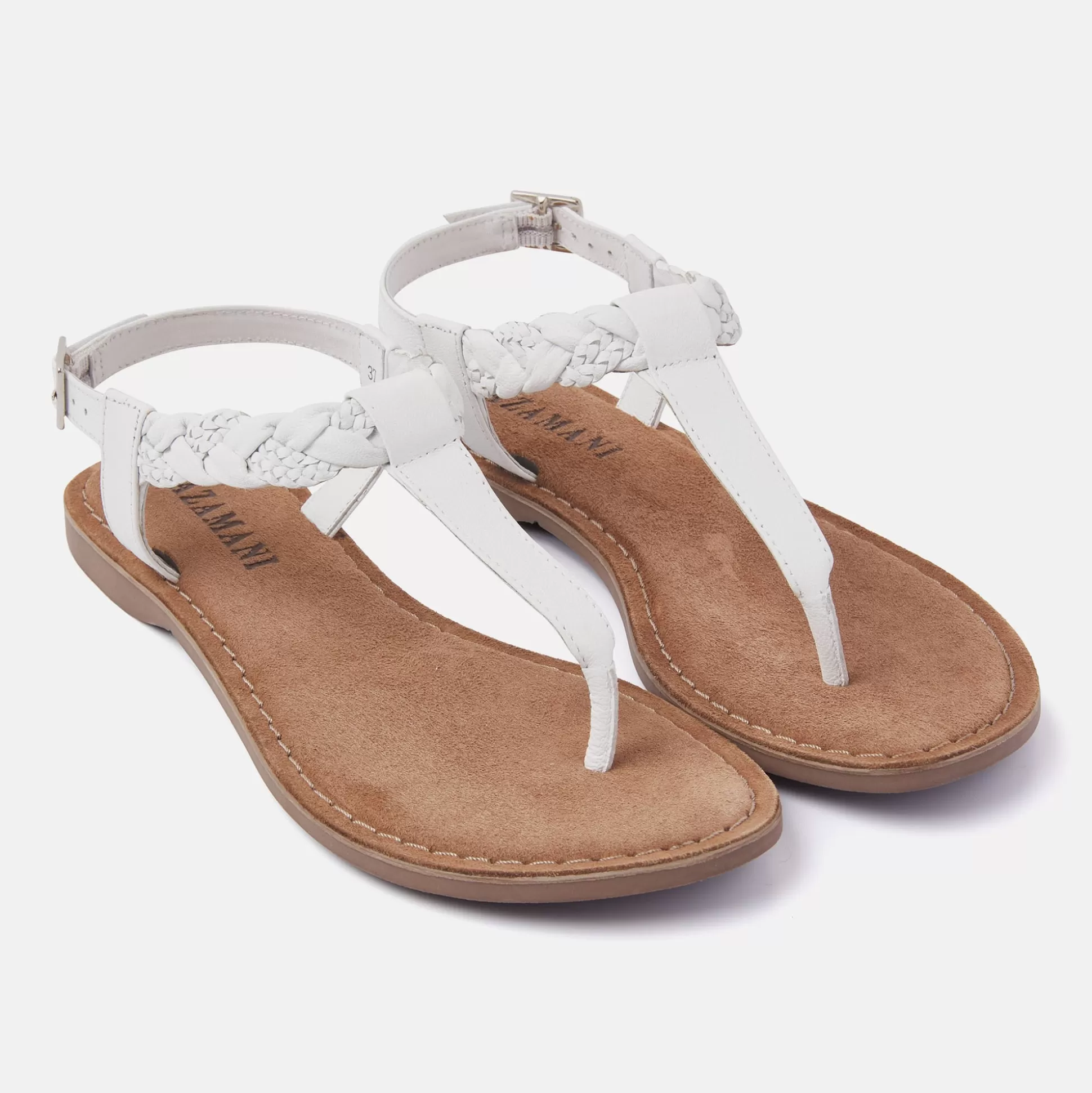 Frau Lazamani Damen Sandalen 75.834 White