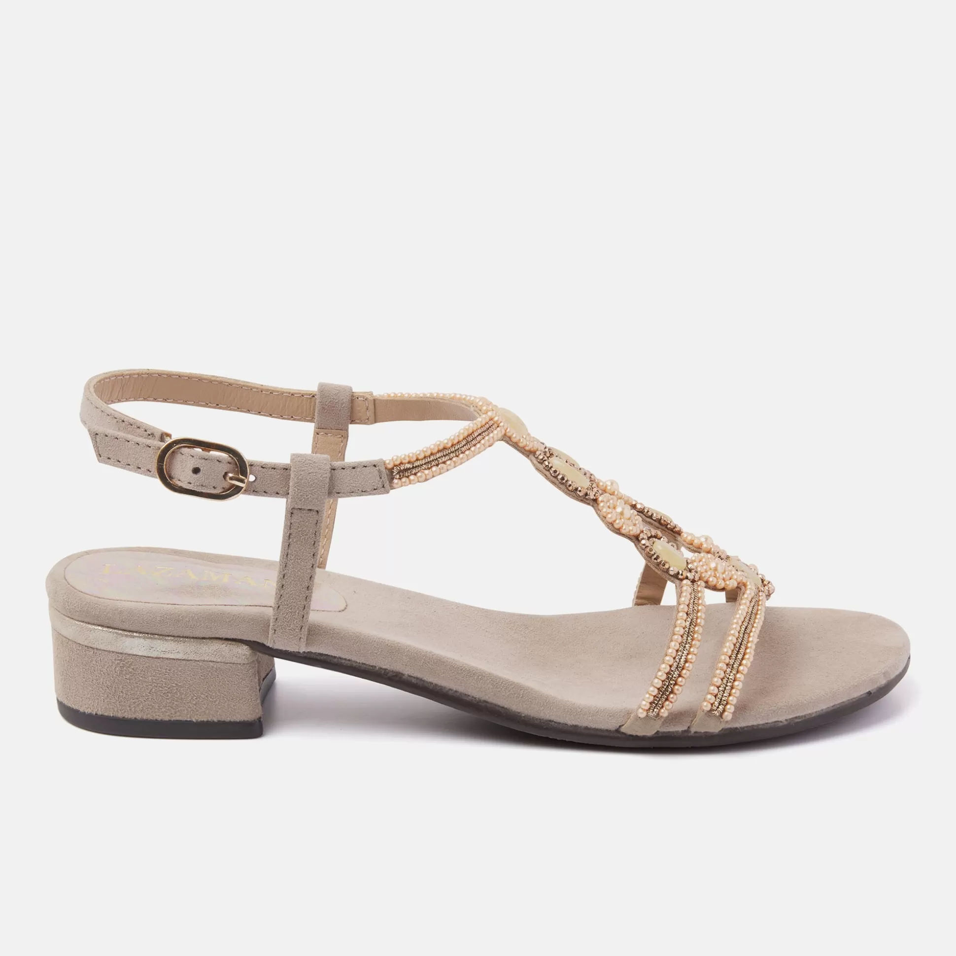 Frau Lazamani Damen Sandalen 85.379 Biscuit