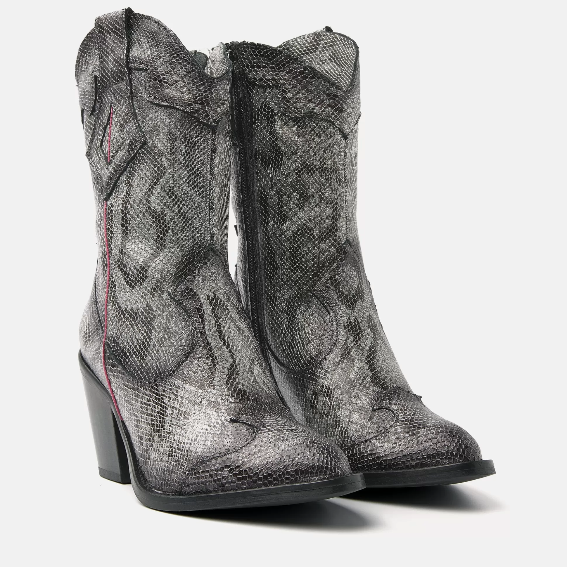 Frau Lazamani Damenstiefel 35.120 Grey-Python