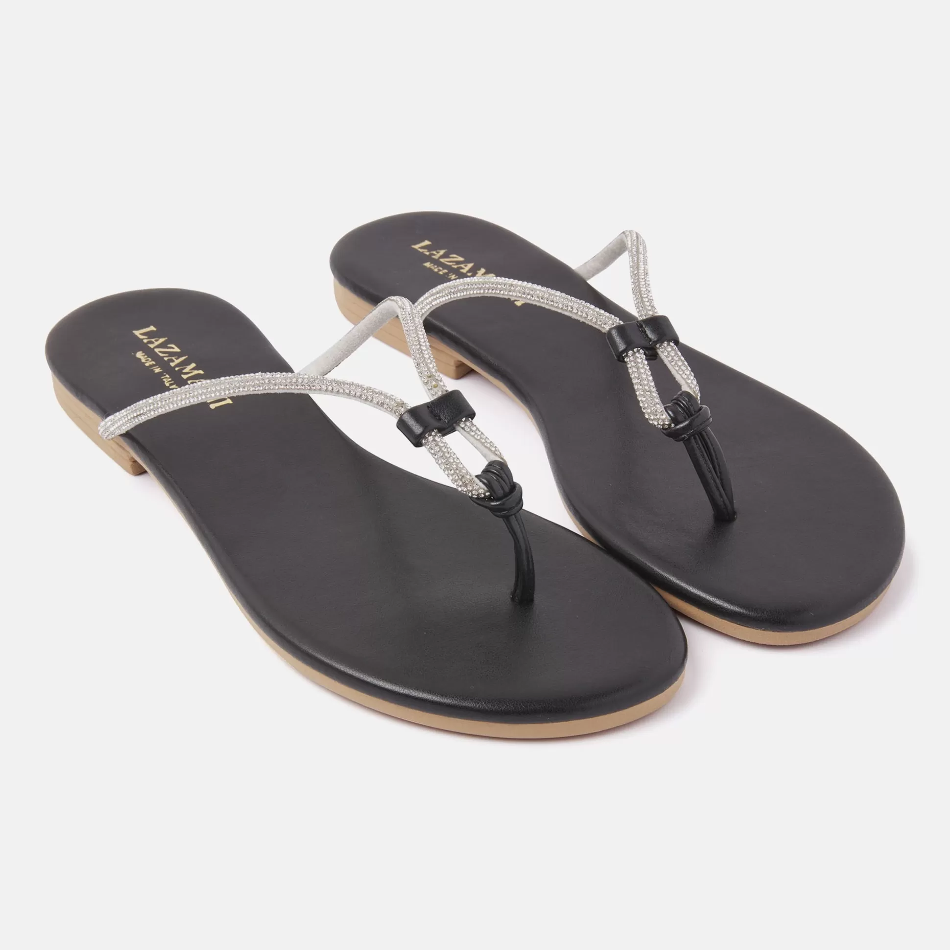 Frau Lazamani Dames Flip Flops 69.267 Nero